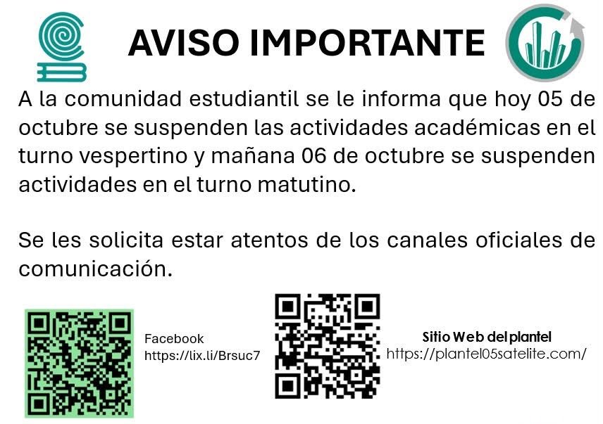 Comunicado a la comunidad del colegio